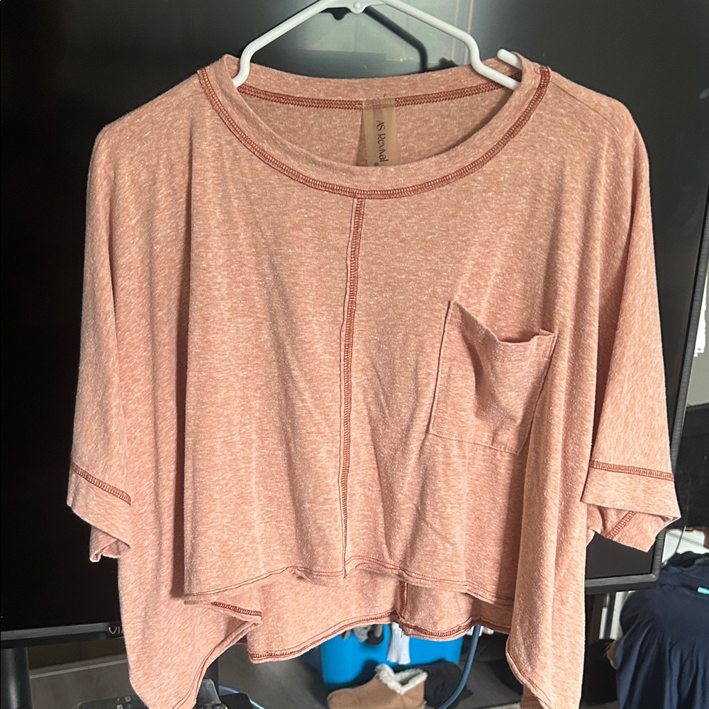 Rustic Orange Women's Long Sleeve Top